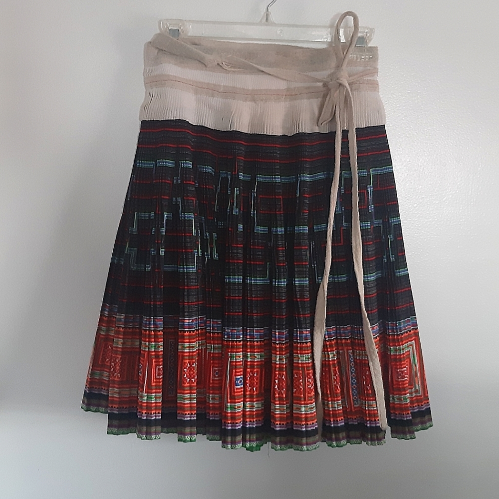Vintage Ethnic pleated skirt. Free size
